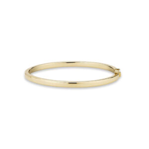 Bangel armbånd i gult gull 4 mm