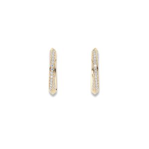 Diamantøreringer – 0,26 ct med tre rader