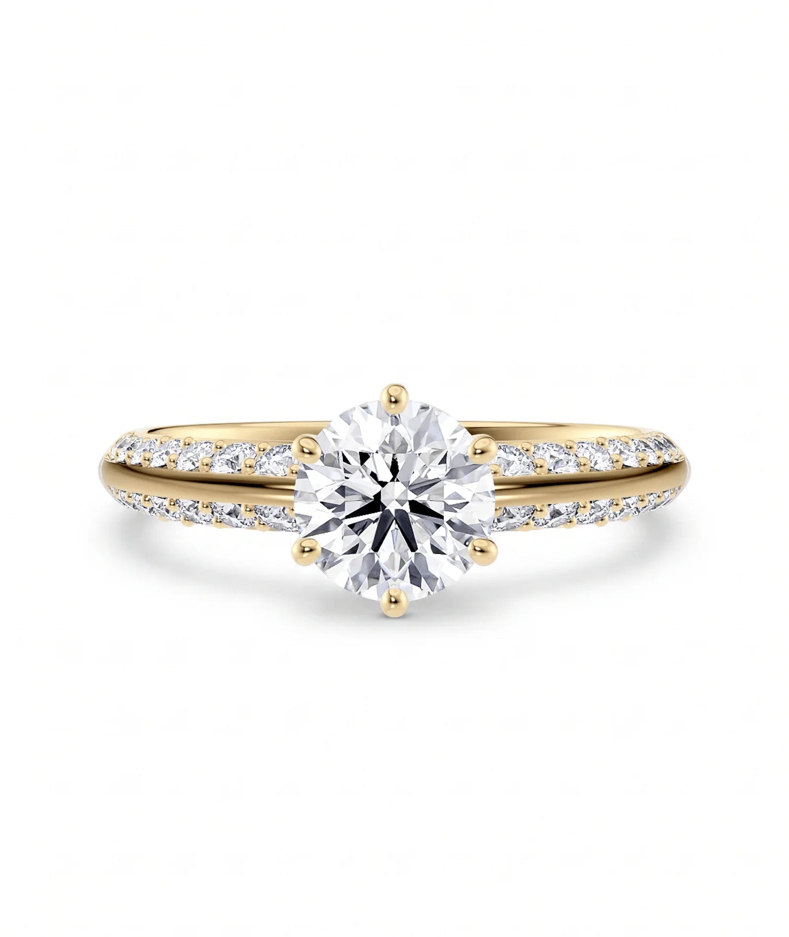 Knife Edge pavé diamantring 1,40 ct