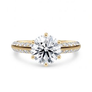 Knife Edge pavé diamantring 2,50 ct