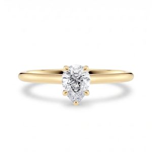 Dråpeformet forlovelsesring 0,50 ct