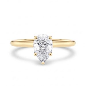 Dråpeformet forlovelsesring 1,00 ct
