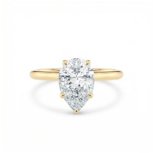 Dråpeformet forlovelsesring 2,00 ct