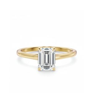 Emerald cut forlovelsesring 1,00 ct
