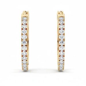 Hoops diamantøredobber 1,20 ct