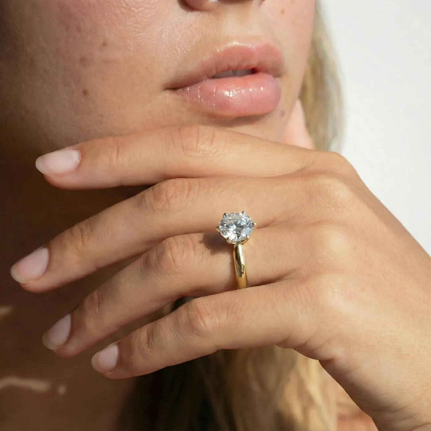 Knife Edge forlovelsesring 2,00 ct - Bilde 2