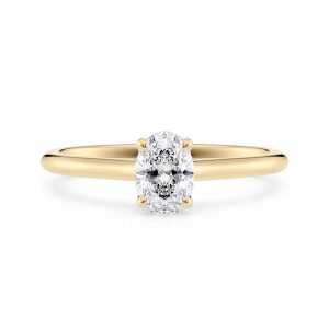 Oval forlovelsesring 0,50 ct