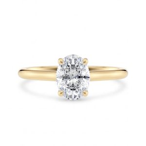 Oval forlovelsesring 1,00 ct