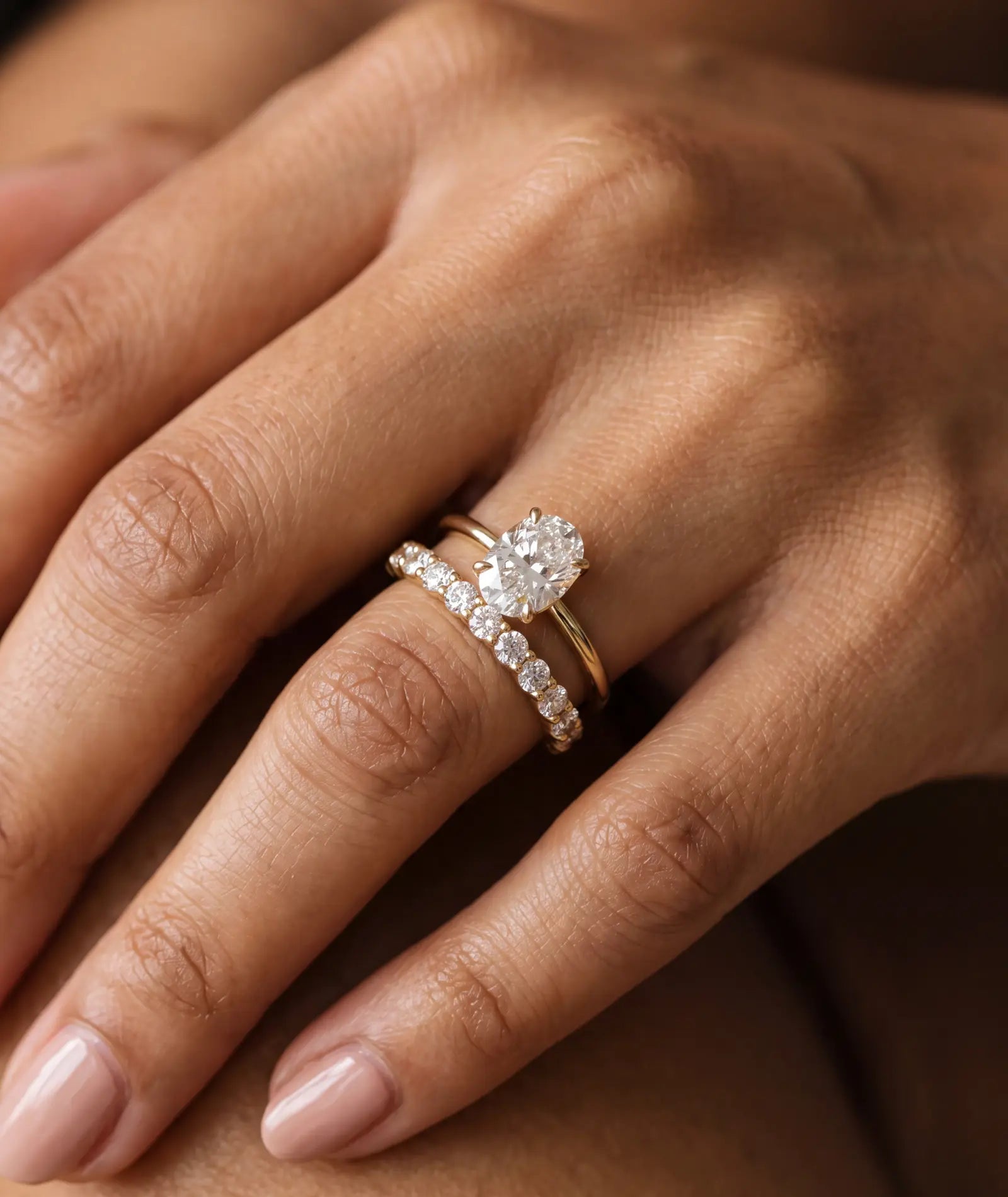 Oval forlovelsesring 1,00 ct - Bilde 2