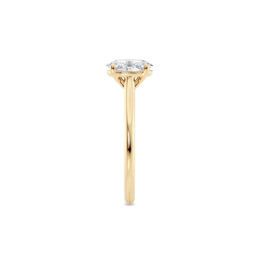 Oval forlovelsesring 1,00 ct - Bilde 3