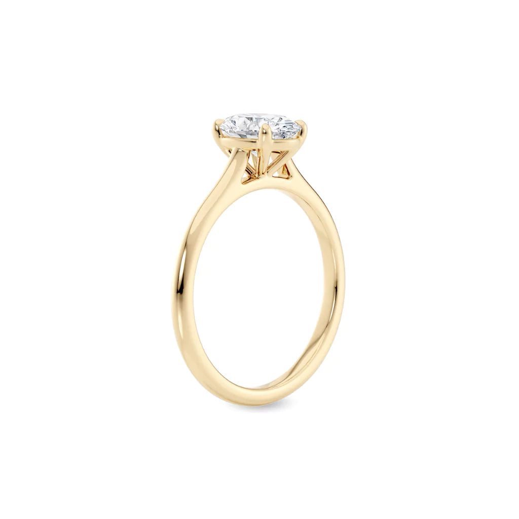 Oval forlovelsesring 1,00 ct - Bilde 4