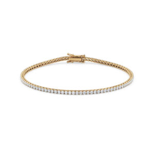 Tennisarmbånd gult gull 2,00 ct