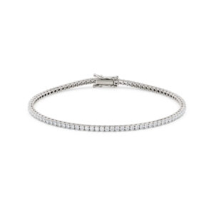 Tennisarmbånd hvitt gull 2,00 ct