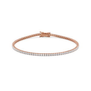 Tennisarmbånd rosegull 2,00 ct