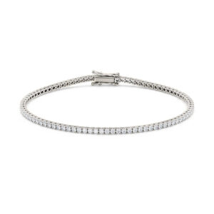 Tennisarmbånd hvitt gull 3,00 ct