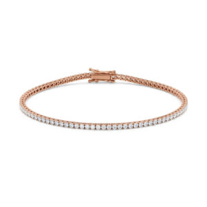 Tennisarmbånd rosegull 3,00 ct