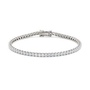 Tennisarmbånd hvitt gull 5,00 ct