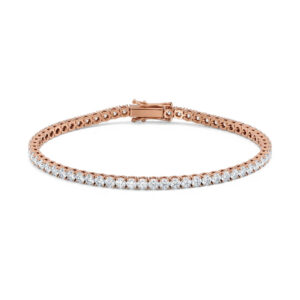 Tennisarmbånd rosegull 5,00 ct