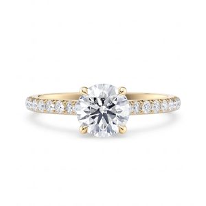 Tynn pavé diamantring 1,30 ct
